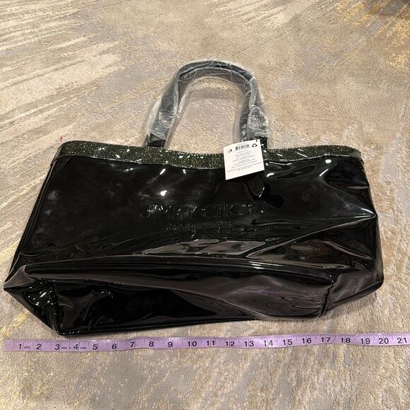 Jimmy Choo Black Patent big Tote Bag new with tags - Picture 3 of 7